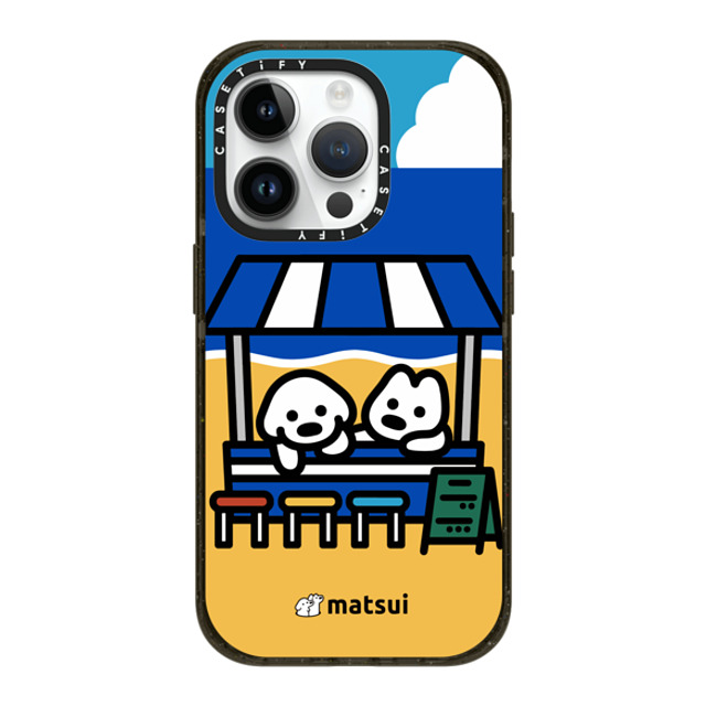 matsui x CASETiFY iPhone 14 Pro ケース ブラック インパクトケース MagSafe対応 BEACH STORE