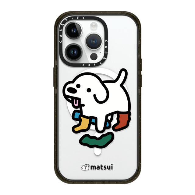 matsui x CASETiFY iPhone 14 Pro ケース ブラック インパクトケース MagSafe対応 Socks