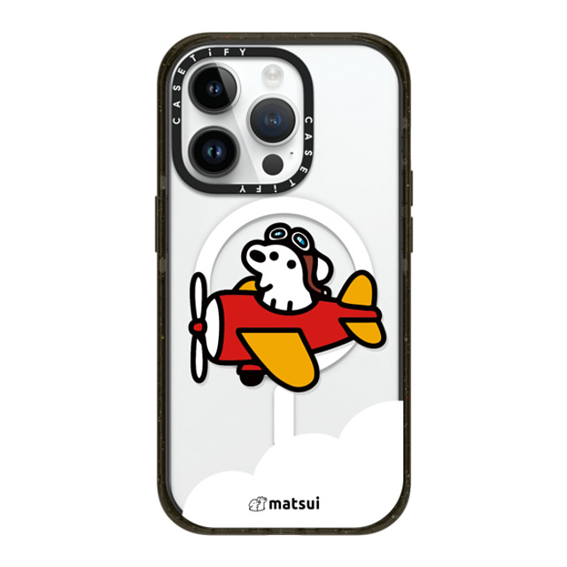 matsui x CASETiFY iPhone 14 Pro ケース ブラック インパクトケース MagSafe対応 matsui - Flight