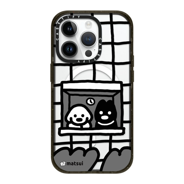 matsui x CASETiFY iPhone 14 Pro ケース ブラック インパクトケース MagSafe対応 matsui - Look outward