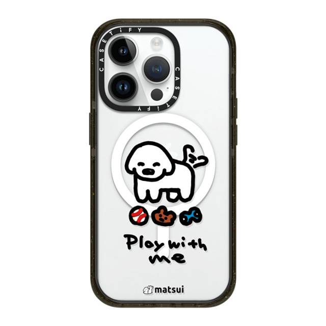 matsui x CASETiFY iPhone 14 Pro ケース ブラック インパクトケース MagSafe対応 matsui - Play with me