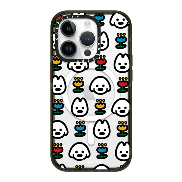 matsui x CASETiFY iPhone 14 Pro ケース ブラック インパクトケース MagSafe対応 matsui - MANY DOGS