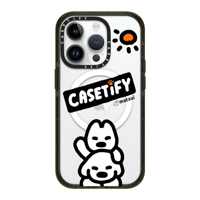 matsui x CASETiFY iPhone 14 Pro ケース ブラック インパクトケース MagSafe対応 matsui - CASETIFY_B