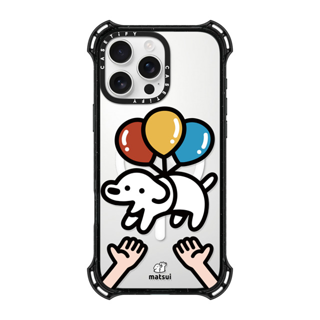 matsui x CASETiFY iPhone 16 Pro Max ケース ブラック バウンスケース Catch me!