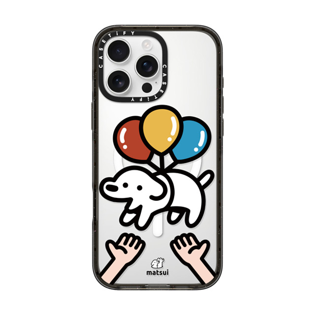 matsui x CASETiFY iPhone 16 Pro Max ケース ブラック インパクトケース MagSafe対応 Catch me!