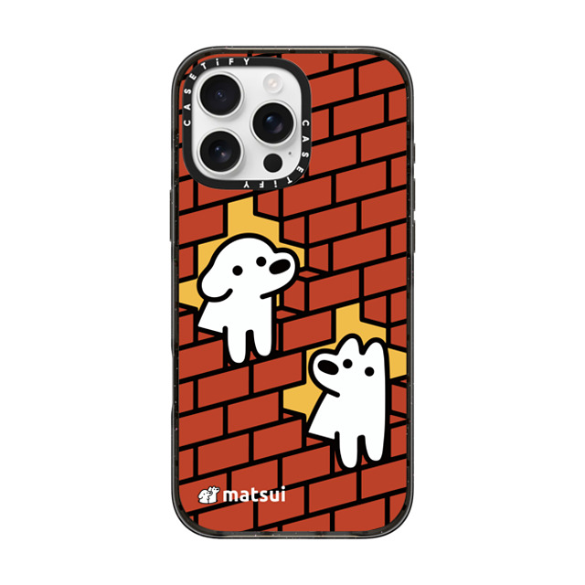 matsui x CASETiFY iPhone 16 Pro Max ケース Dog,Animal ブラック インパクトケース MagSafe対応 Yo who Father's Day matsui x CASETiFY iPhone 16 Pro Max ケース Dog,Animal ブラック インパクトケース MagSafe対応 Yo who Father's Day