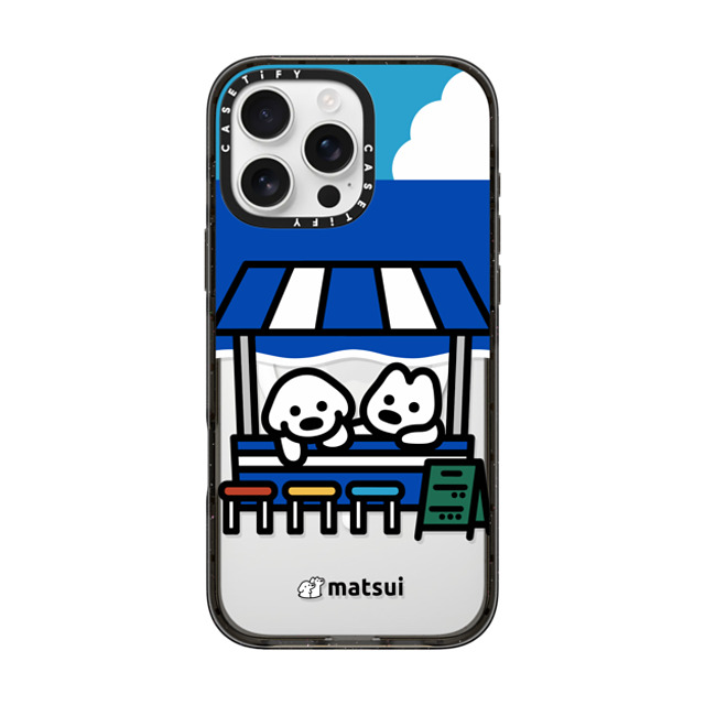 matsui x CASETiFY iPhone 16 Pro Max ケース ブラック インパクトケース MagSafe対応 BEACH STORE