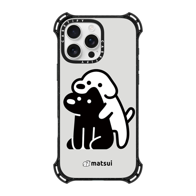 matsui x CASETiFY iPhone 16 Pro Max ケース ブラック バウンスケース Alright hold on!