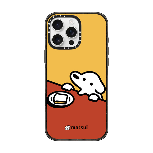 matsui x CASETiFY iPhone 16 Pro Max Case Dog,Animal Black インパクトケース パン Mother's Day matsui x CASETiFY iPhone 16 Pro Max Case Dog,Animal Black インパクトケース パン Mother's Day
