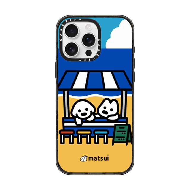 matsui x CASETiFY iPhone 16 Pro Max ケース ブラック インパクトケース MagSafe対応 BEACH STORE