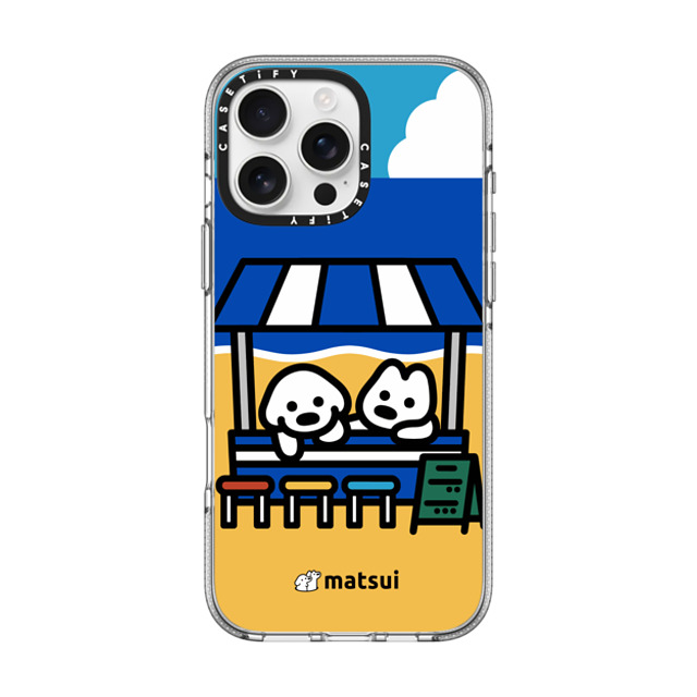 matsui x CASETiFY iPhone 16 Pro Max ケース クリア クリア ケース MagSafe対応 BEACH STORE