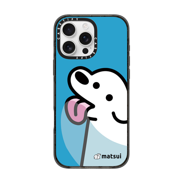 matsui x CASETiFY iPhone 16 Pro Max ケース ブラック インパクトケース MagSafe対応 Lick