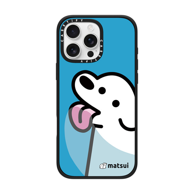 matsui x CASETiFY iPhone 16 Pro Max ケース マットブラック インパクトケース MagSafe対応 Lick