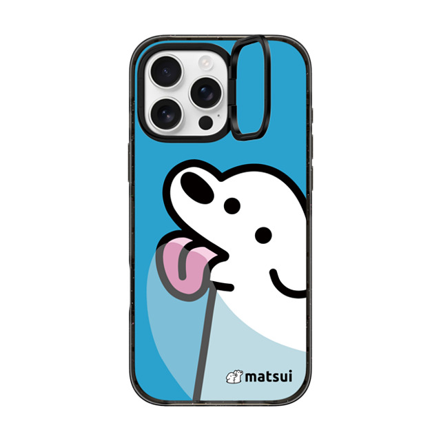 matsui x CASETiFY iPhone 16 Pro Max ケース ブラック インパクトリングスタンドケース MagSafe対応 Lick