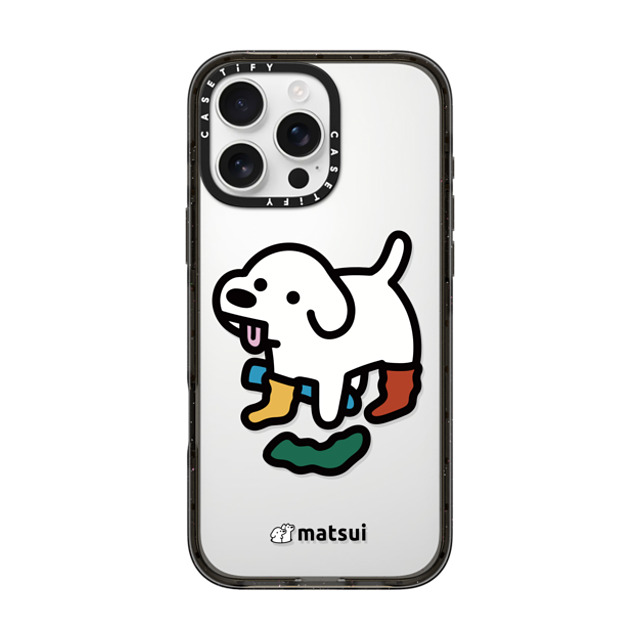 matsui x CASETiFY iPhone 16 Pro Max ケース ブラック インパクトケース Socks