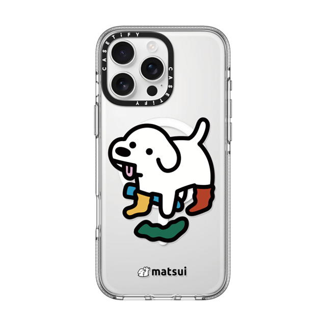 matsui x CASETiFY iPhone 16 Pro Max ケース クリア クリア ケース MagSafe対応 Socks