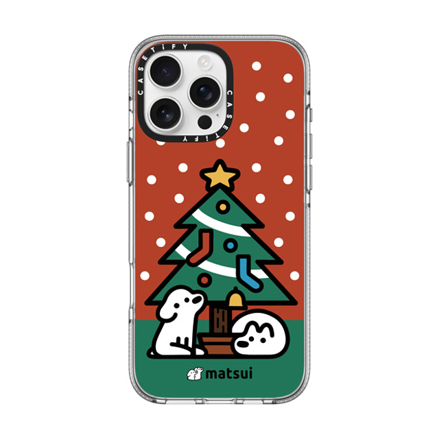 matsui x CASETiFY iPhone 16 Pro Max ケース クリア クリア ケース MagSafe対応 クリスマス