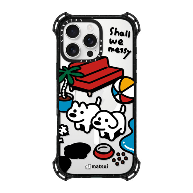 matsui x CASETiFY iPhone 16 Pro Max ケース ブラック バウンスケース matsui - Shall we messy