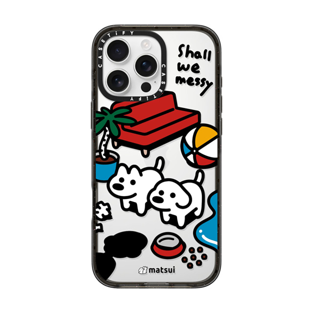 matsui x CASETiFY iPhone 16 Pro Max ケース ブラック インパクトケース matsui - Shall we messy