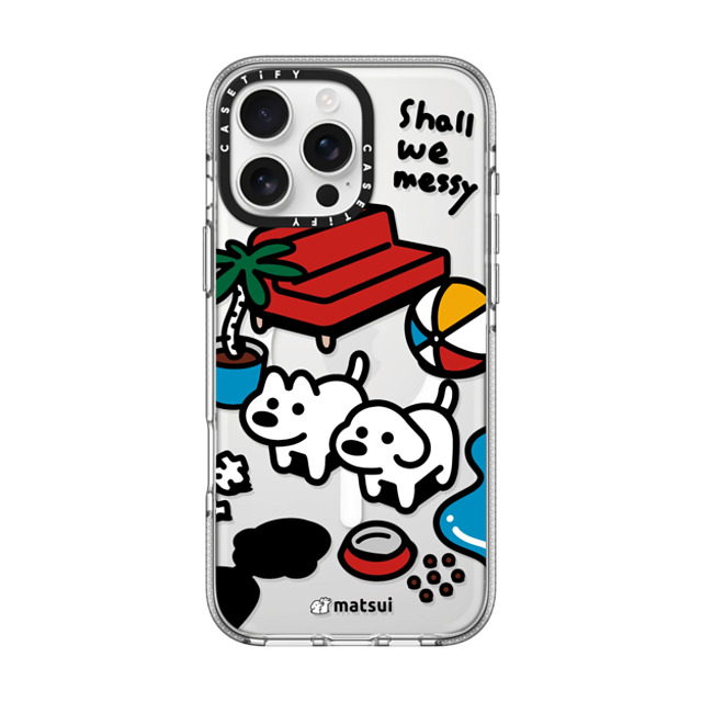 matsui x CASETiFY iPhone 16 Pro Max ケース クリア クリア ケース MagSafe対応 matsui - Shall we messy