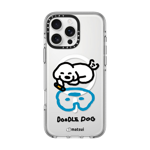 matsui x CASETiFY iPhone 16 Pro Max ケース クリア クリア ケース MagSafe対応 matsui - DOODLE DOG_A