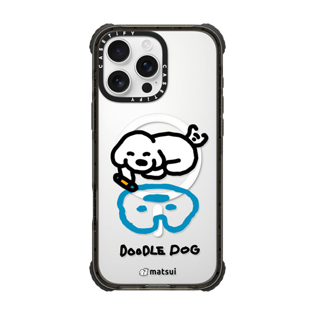 matsui x CASETiFY iPhone 16 Pro Max Case Black ウルトラ インパクトケース MagSafe 対応 matsui - DOODLE DOG_A matsui x CASETiFY iPhone 16 Pro Max Case Black ウルトラ インパクトケース MagSafe 対応 matsui - DOODLE DOG_A