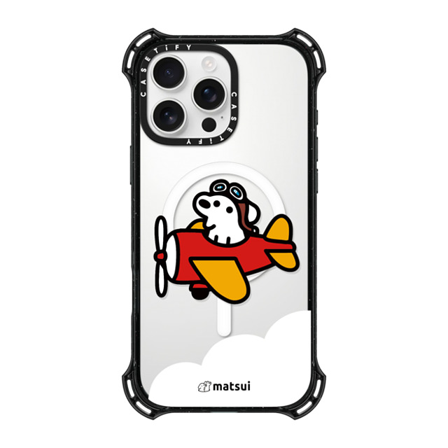 matsui x CASETiFY iPhone 16 Pro Max ケース ブラック バウンスケース matsui - Flight