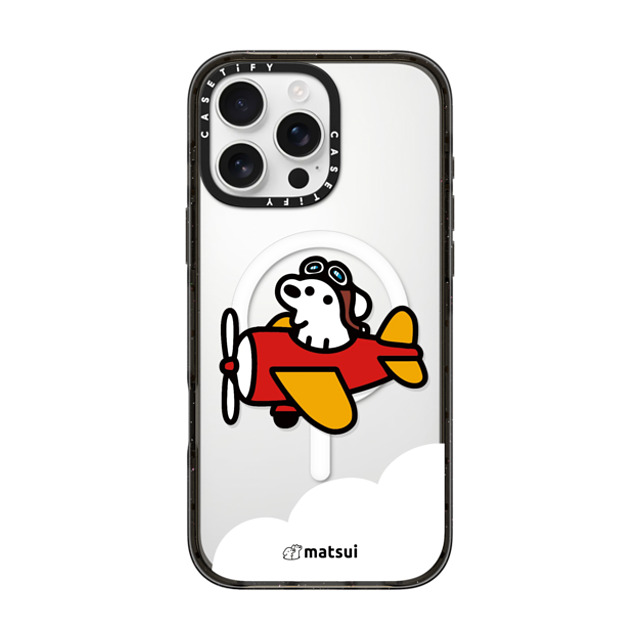 matsui x CASETiFY iPhone 16 Pro Max ケース ブラック インパクトケース MagSafe対応 matsui - Flight