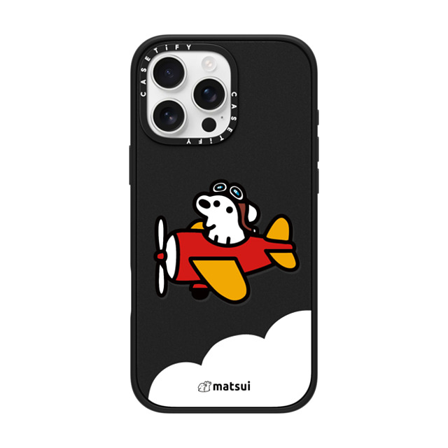 matsui x CASETiFY iPhone 16 Pro Max ケース マットブラック インパクトケース MagSafe対応 matsui - Flight