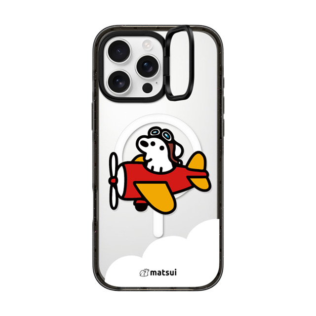 matsui x CASETiFY iPhone 16 Pro Max ケース ブラック インパクトリングスタンドケース MagSafe対応 matsui - Flight