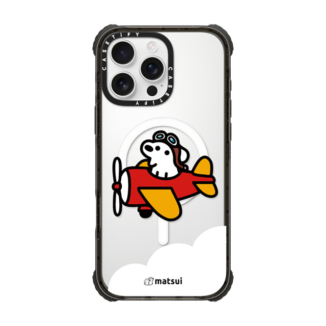 matsui x CASETiFY iPhone 16 Pro Max ケース ブラック ウルトラ インパクトケース MagSafe 対応 matsui - Flight Back to School matsui x CASETiFY iPhone 16 Pro Max ケース ブラック ウルトラ インパクトケース MagSafe 対応 matsui - Flight Back to School