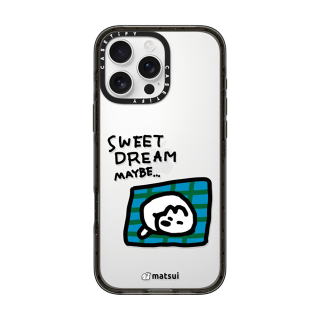 matsui x CASETiFY iPhone 16 Pro Max Case Black Impact Case matsui - SWEET DREAM MAYBE. Father's Day matsui x CASETiFY iPhone 16 Pro Max Case Black Impact Case matsui - SWEET DREAM MAYBE. Father's Day