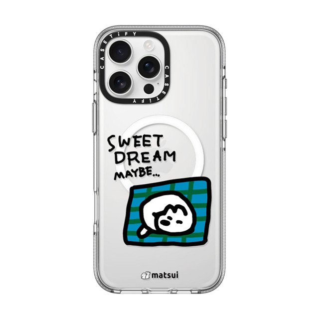 matsui x CASETiFY iPhone 16 Pro Max ケース クリア クリア ケース MagSafe対応 matsui - SWEET DREAM MAYBE. Back to School matsui x CASETiFY iPhone 16 Pro Max ケース クリア クリア ケース MagSafe対応 matsui - SWEET DREAM MAYBE. Back to School
