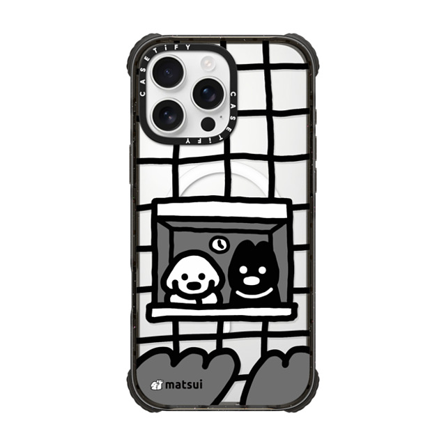 matsui x CASETiFY iPhone 16 Pro Max Case Black ウルトラ インパクトケース MagSafe 対応 matsui - Look outward matsui x CASETiFY iPhone 16 Pro Max Case Black ウルトラ インパクトケース MagSafe 対応 matsui - Look outward