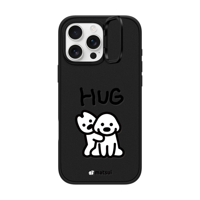 matsui x CASETiFY iPhone 16 Pro Max Case Matte Black インパクトリングスタンドケース MagSafe対応 matsui - HUG