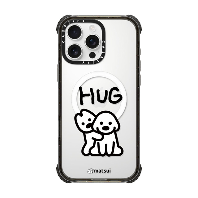 matsui x CASETiFY iPhone 16 Pro Max ケース ブラック ウルトラ インパクトケース MagSafe 対応 matsui - HUG Father's Day matsui x CASETiFY iPhone 16 Pro Max ケース ブラック ウルトラ インパクトケース MagSafe 対応 matsui - HUG Father's Day