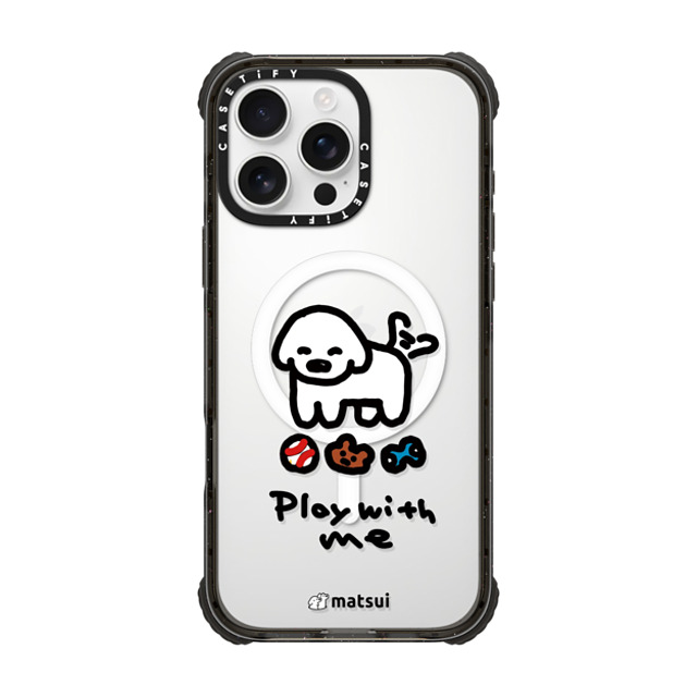 matsui x CASETiFY iPhone 16 Pro Max Case Black ウルトラ インパクトケース MagSafe 対応 matsui - Play with me Father's Day matsui x CASETiFY iPhone 16 Pro Max Case Black ウルトラ インパクトケース MagSafe 対応 matsui - Play with me Father's Day