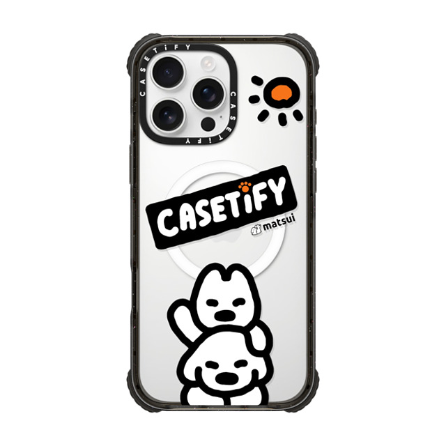 matsui x CASETiFY iPhone 16 Pro Max Case Black ウルトラ インパクトケース MagSafe 対応 matsui - CASETIFY_B Father's Day matsui x CASETiFY iPhone 16 Pro Max Case Black ウルトラ インパクトケース MagSafe 対応 matsui - CASETIFY_B Father's Day