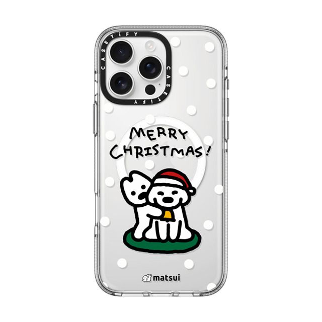 matsui x CASETiFY iPhone 16 Pro Max ケース クリア クリア ケース MagSafe対応 Matsui Christmas Print 1