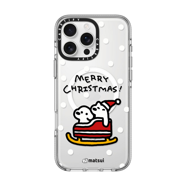 matsui x CASETiFY iPhone 16 Pro Max ケース クリア クリア ケース MagSafe対応 Matsui Christmas Print 2