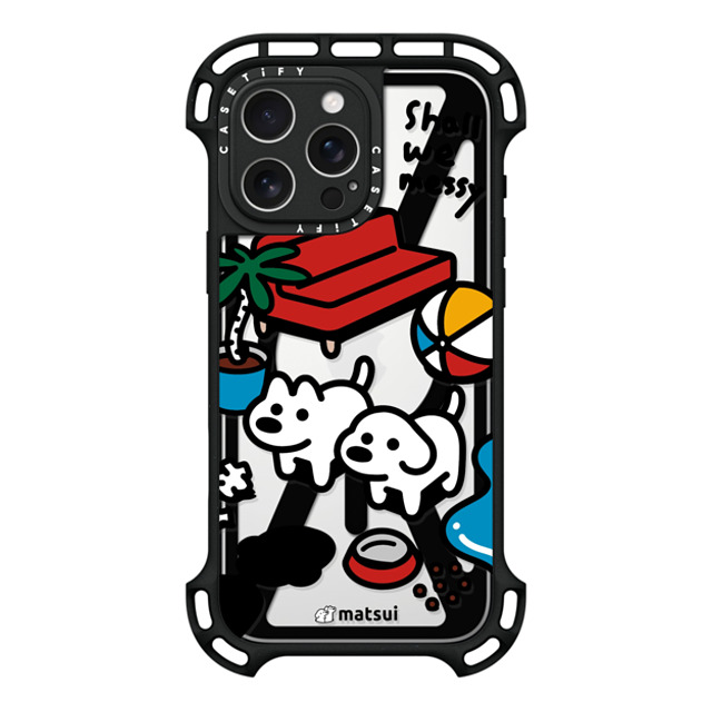 matsui x CASETiFY iPhone 16 Pro Max ケース ブラック ウルトラ バウンスケース MagSafe対応 matsui - Shall we messy