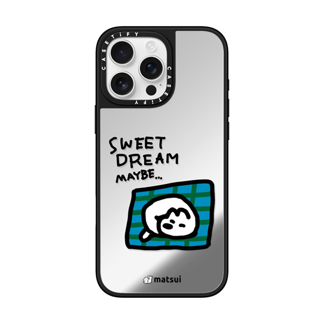 matsui x CASETiFY iPhone 16 Pro Max Case Silver on Black ミラーケース MagSafe対応 matsui - SWEET DREAM MAYBE. Back to School matsui x CASETiFY iPhone 16 Pro Max Case Silver on Black ミラーケース MagSafe対応 matsui - SWEET DREAM MAYBE. Back to School