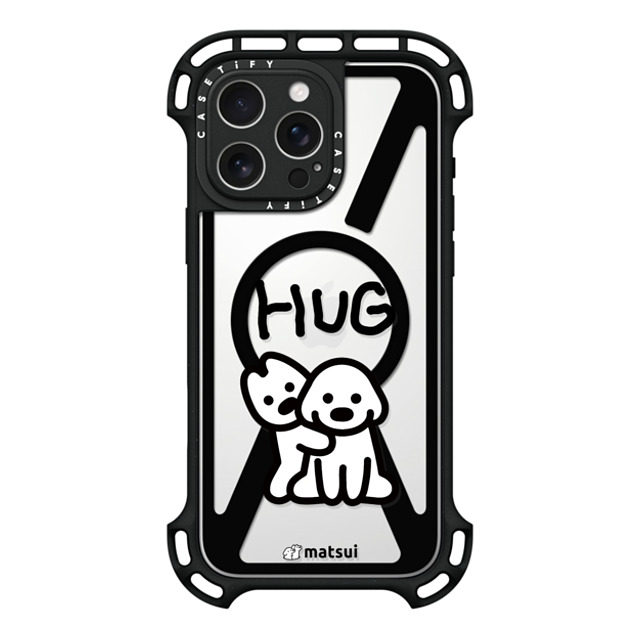 matsui x CASETiFY iPhone 16 Pro Max ケース ブラック ウルトラ バウンスケース MagSafe対応 matsui - HUG