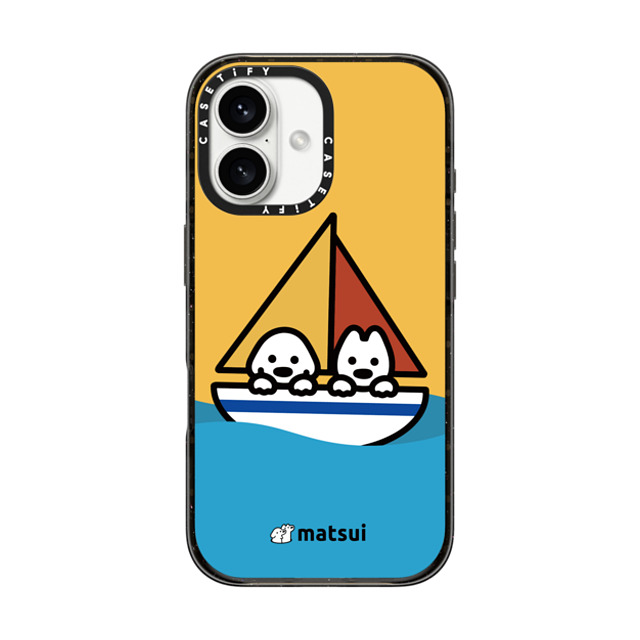 matsui x CASETiFY iPhone 16 ケース Dog,Animal ブラック インパクトケース Swaying Father's Day matsui x CASETiFY iPhone 16 ケース Dog,Animal ブラック インパクトケース Swaying Father's Day