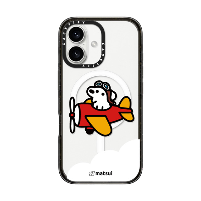 matsui x CASETiFY iPhone 16 ケース ブラック インパクトケース MagSafe対応 matsui - Flight