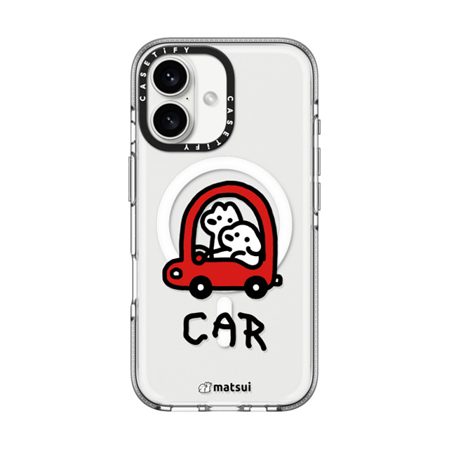 matsui x CASETiFY iPhone 16 ケース クリア クリア ケース MagSafe対応 matsui - CAR