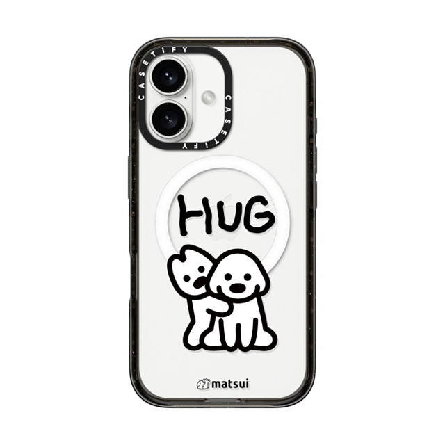 matsui x CASETiFY iPhone 16 ケース ブラック インパクトケース MagSafe対応 matsui - HUG