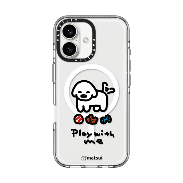 matsui x CASETiFY iPhone 16 ケース クリア クリア ケース MagSafe対応 matsui - Play with me