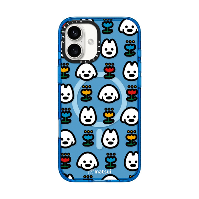 matsui x CASETiFY iPhone 16 Plus Case スカイブルー Impact Case MagSafe Compatible matsui - MANY DOGS matsui x CASETiFY iPhone 16 Plus Case スカイブルー Impact Case MagSafe Compatible matsui - MANY DOGS