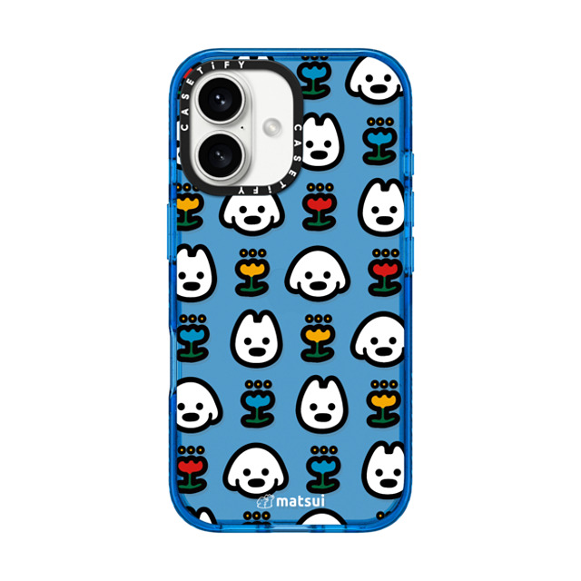 matsui x CASETiFY iPhone 16 Case スカイブルー Impact Case matsui - MANY DOGS matsui x CASETiFY iPhone 16 Case スカイブルー Impact Case matsui - MANY DOGS